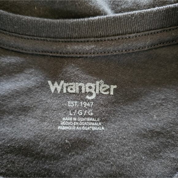 Wrangler Retro Women's Charcoal Colored Graphic Saddle Shirt Size L NWT - Picture 11 of 13